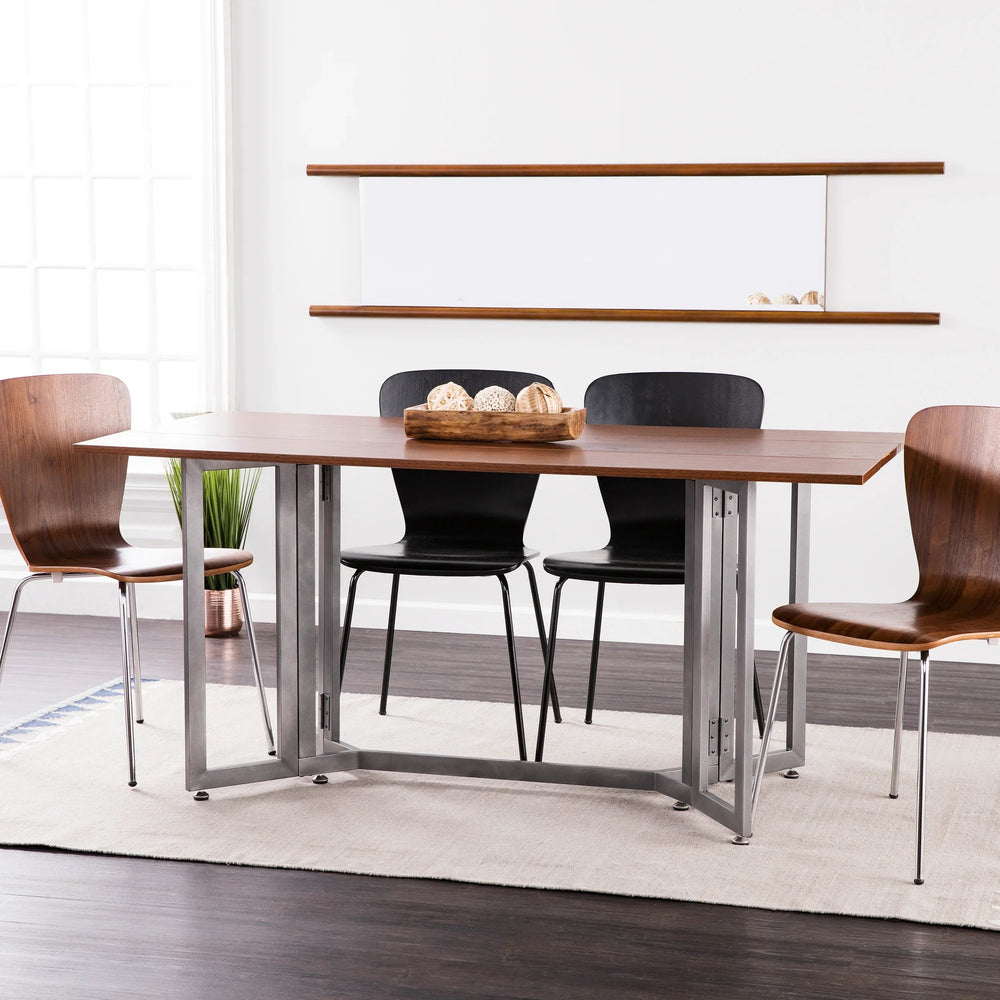 SwayLiving Holly & Martin Driness Drop Leaf Table - Tobacco w/ Gray DINING TABLES