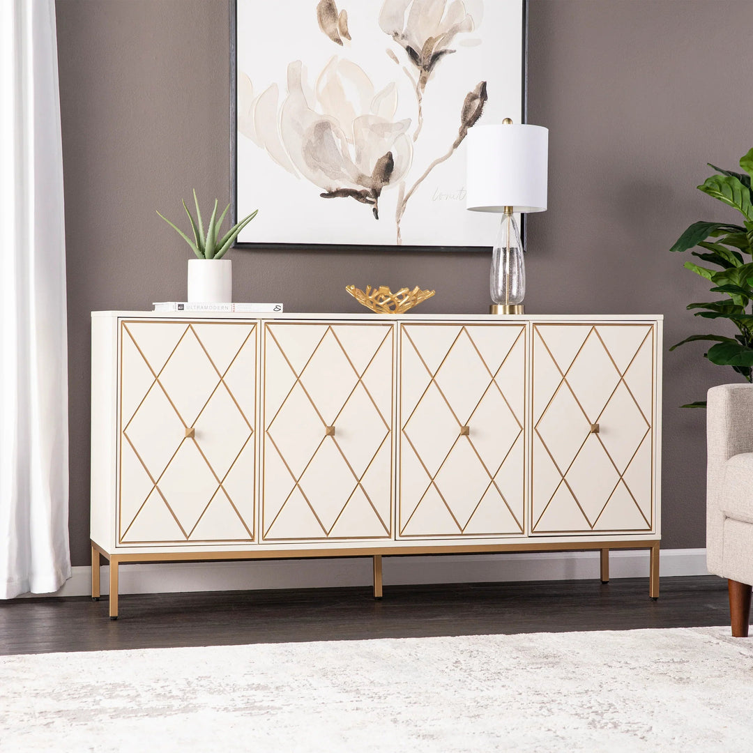 SwayLiving Marradi Sideboard Cabinet w/ Storage - Cream SIDEBOARDS + CREDENZAS