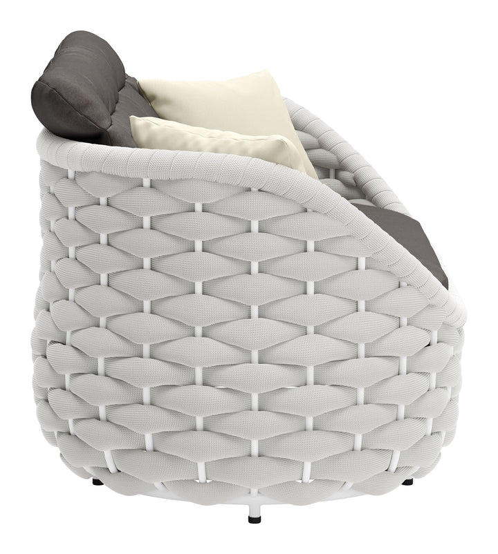 SwayLiving Coral Reef Loveseat Gray OUTDOOR SOFAS + SECTIONALS
