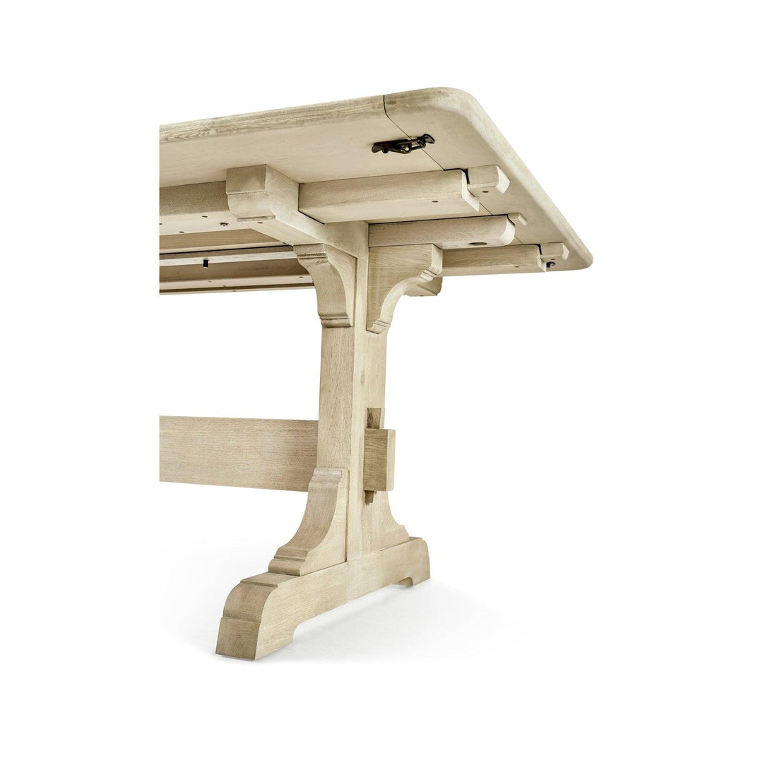 SwayLiving Timeless Epoch Trestle Dining Table in Stripped Oak DINING TABLES