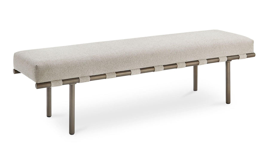 Carson Dining Bench Beige - SwayLiving