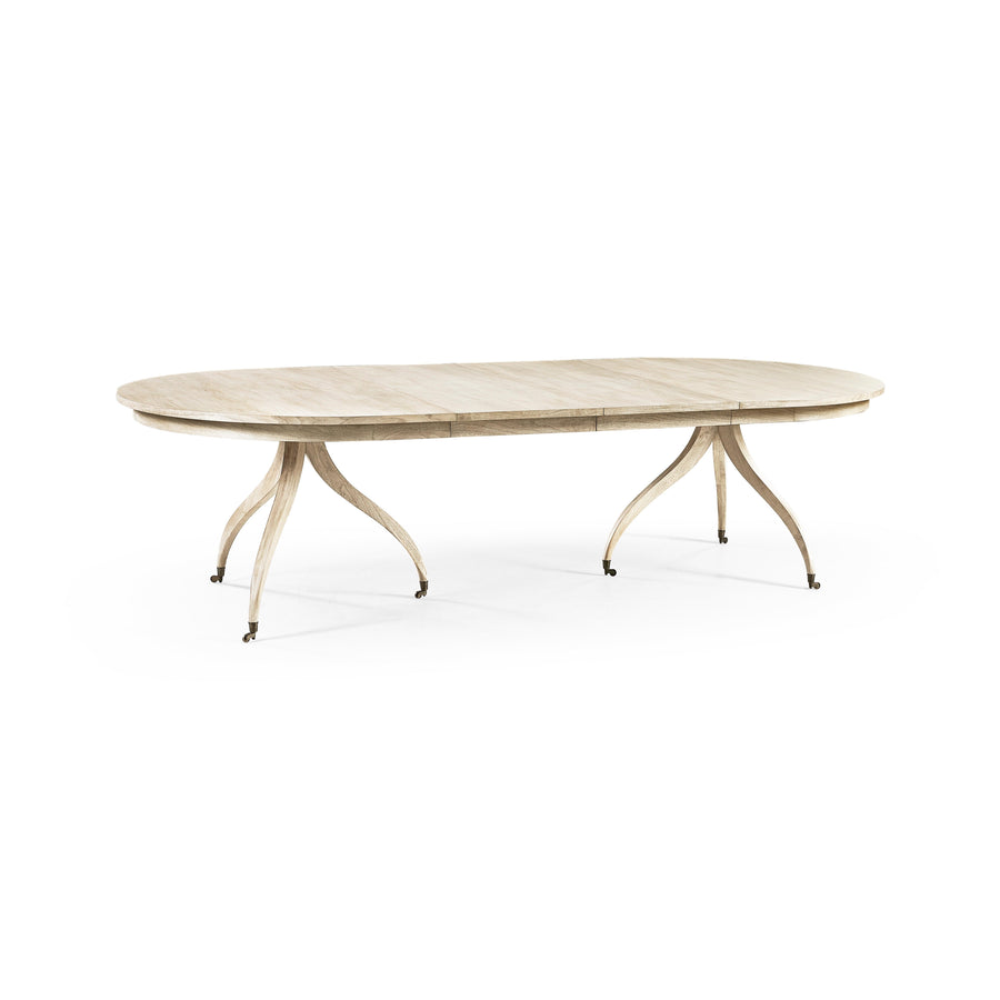 SwayLiving Timeless Solar Spider Leg Dining Table in Bleached Walnut DINING TABLES