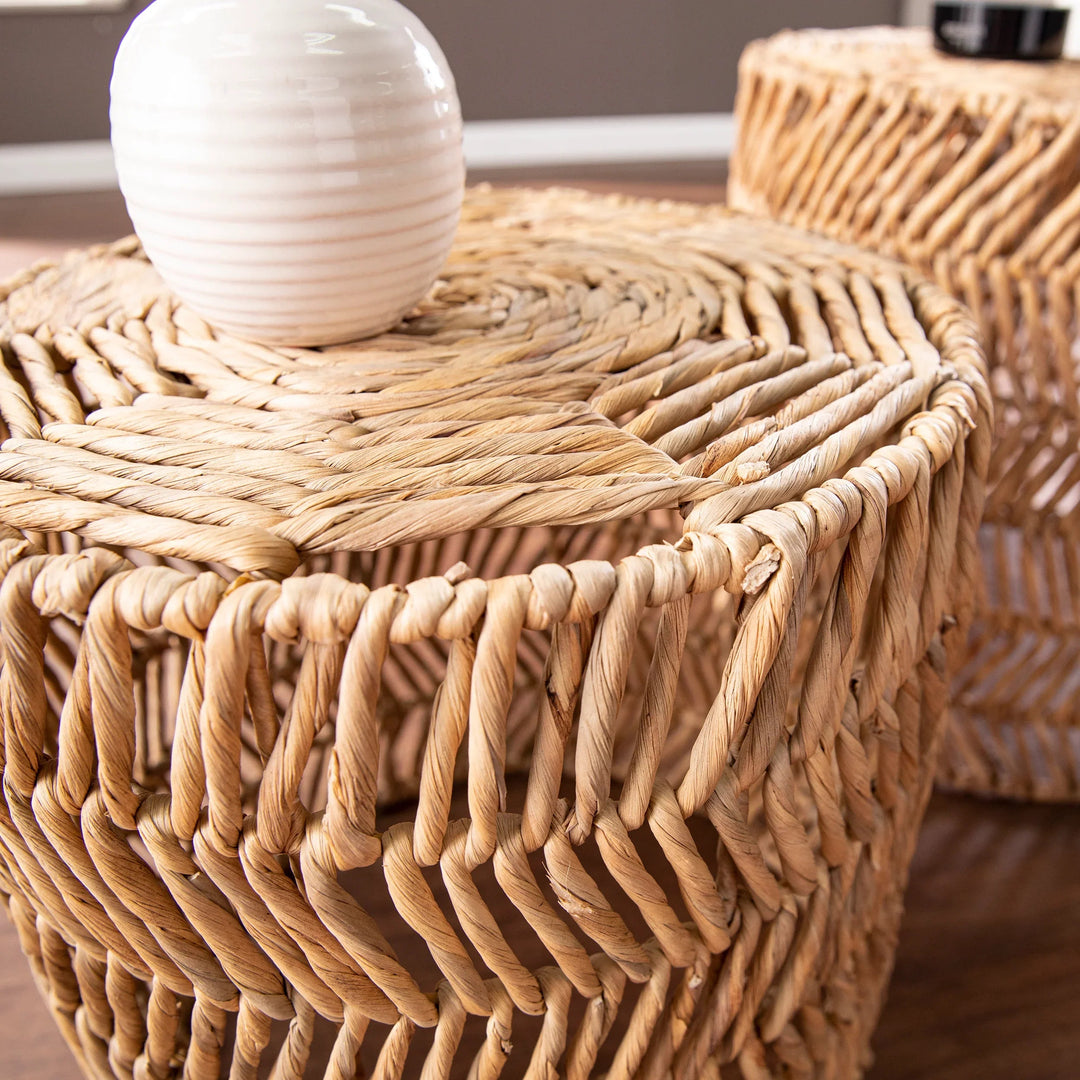 SwayLiving Davari Water Hyacinth Nesting Tables – 2pc Set ACCENT TABLES