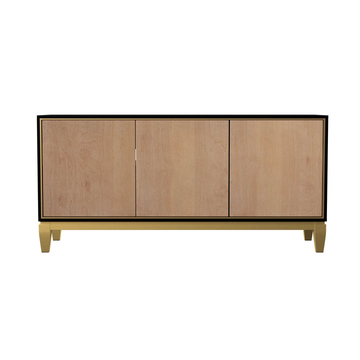 SwayLiving Addleston 3-Door Media Stand MEDIA + TV STANDS