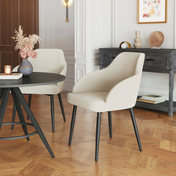 SwayLiving Jolie Dining Chair (Set of 2) Ivory DINING CHAIRS