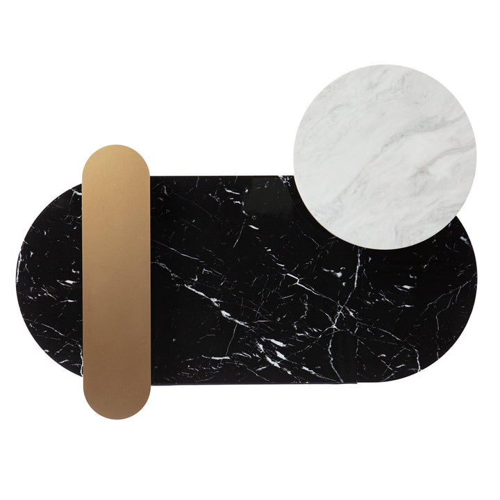 SwayLiving Arcklid Faux Marble Cocktail Table w/ Storage COFFEE TABLES
