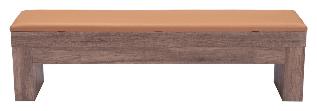 SwayLiving Bonker Storage Bench (Set of 2) Brown BENCHES