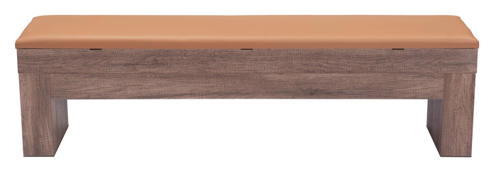 SwayLiving Bonker Storage Bench (Set of 2) Brown BENCHES
