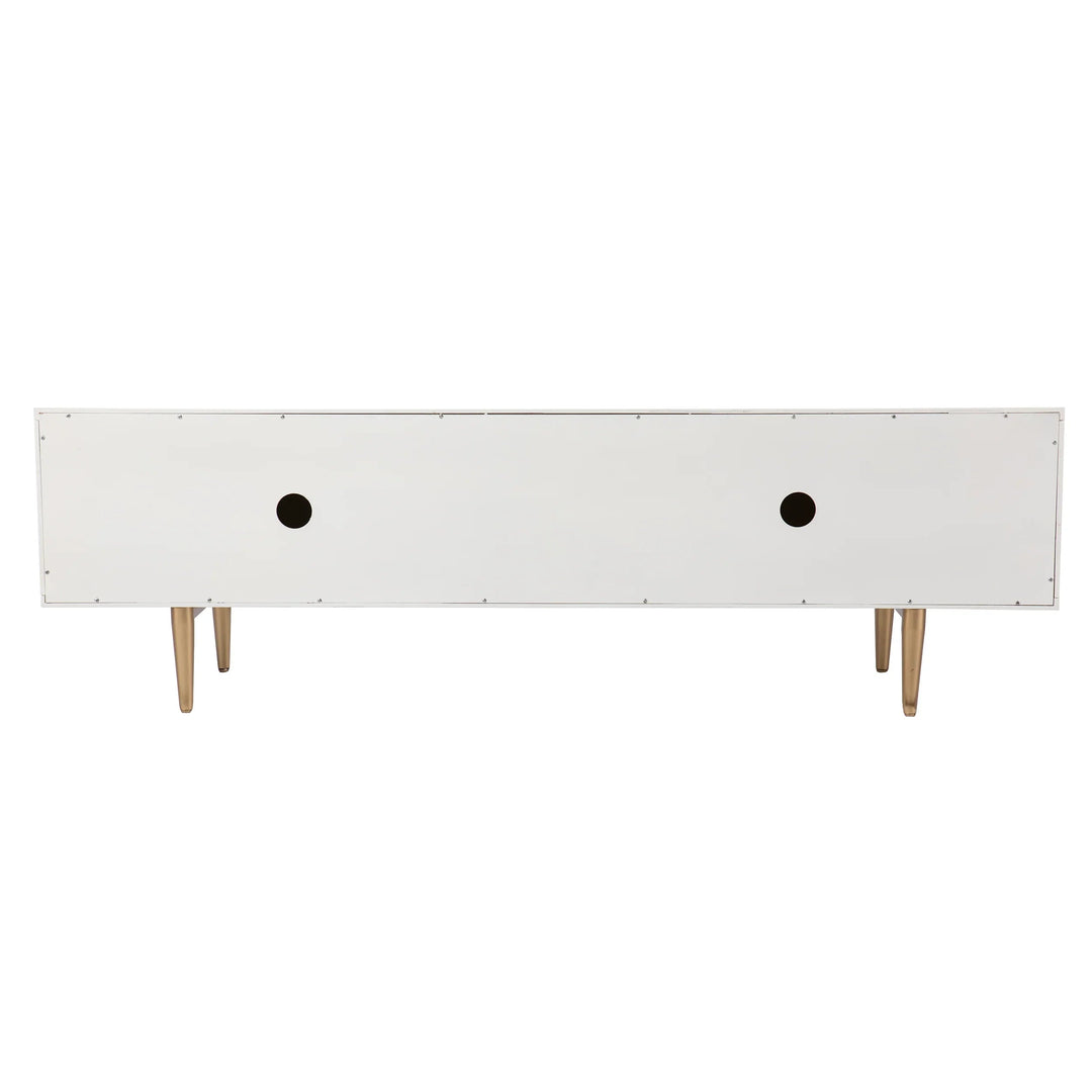 SwayLiving Pilston 4-Door Media Console MEDIA + TV STANDS