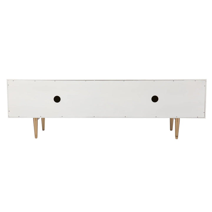 SwayLiving Pilston 4-Door Media Console MEDIA + TV STANDS