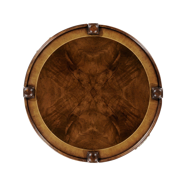 SwayLiving Regency Style Mahogany Round Side Table ACCENT TABLES