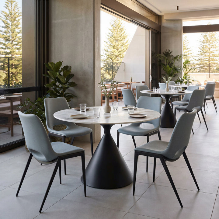 Desi Armless Dining Chair (Set of 2) Azure Gray