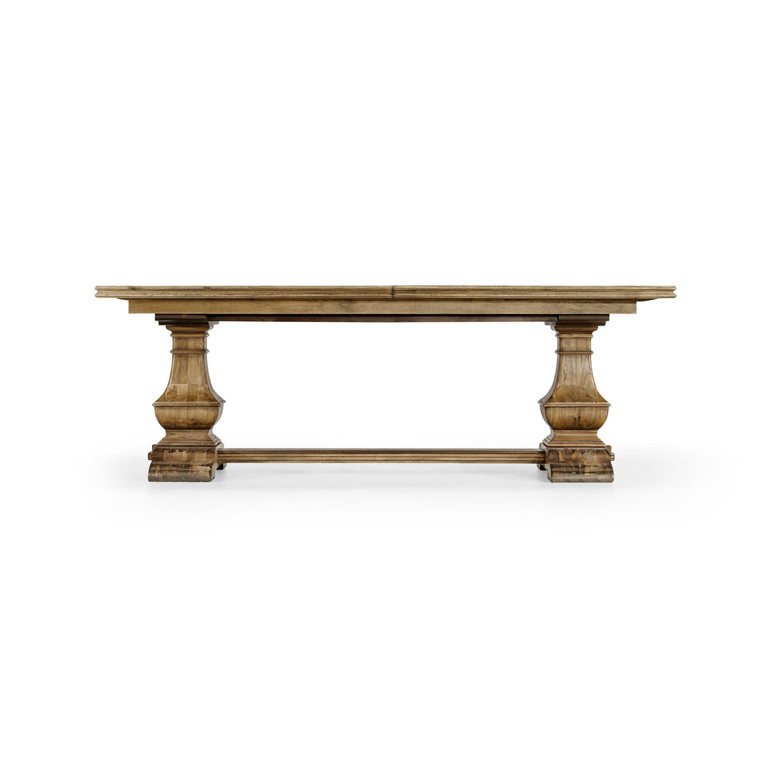 SwayLiving Casual Accents Medium Driftwood Parquet Top Dining Table DINING TABLES