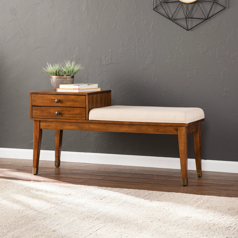 SwayLiving Rhoda Upholstered Bench with Storage BENCHES